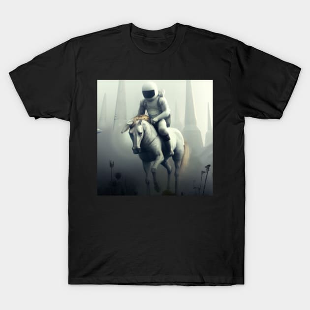 Astronaut and Horse T-Shirt by ElectricPeacock